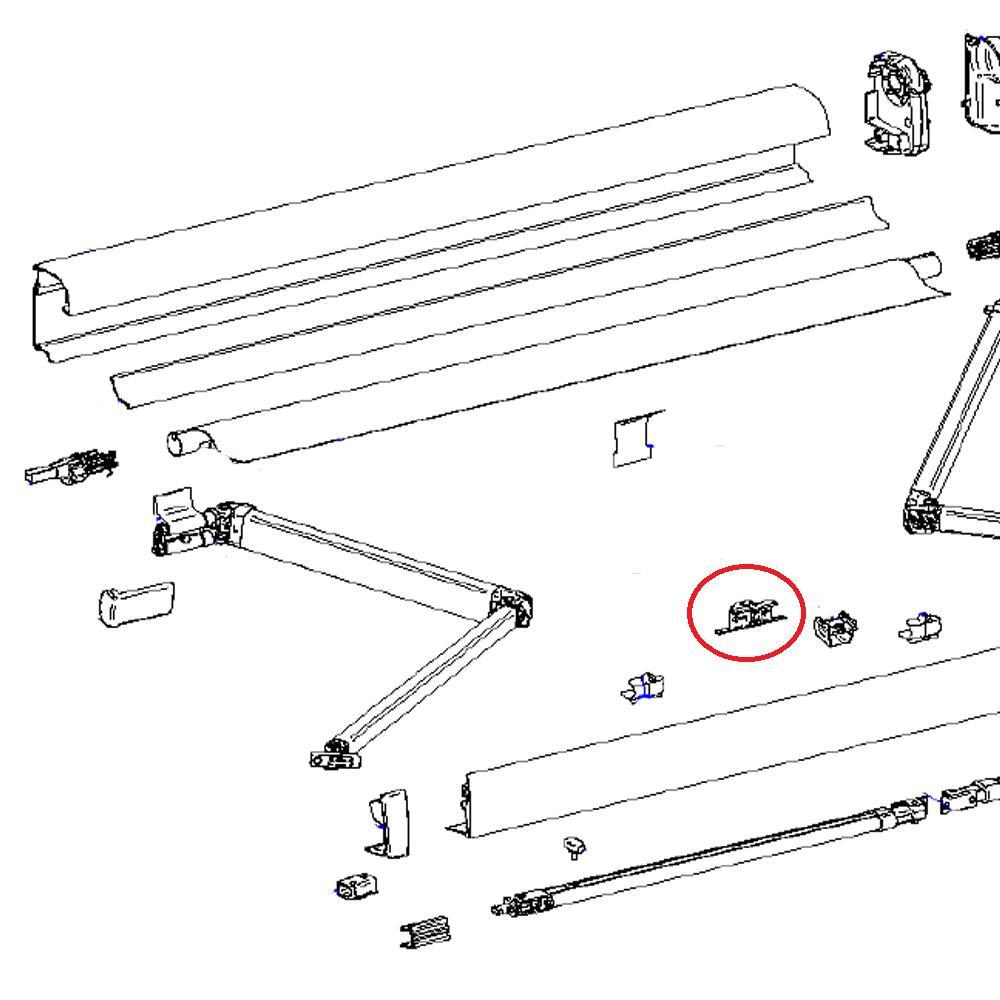 Thule Central Clamp Support Arm Oval 4900