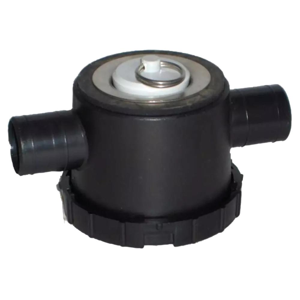 Reich afvoerplug zwart 33 mm met 2 aansl.