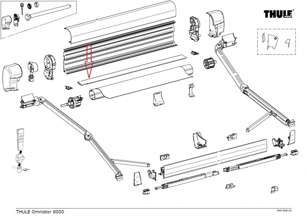 Thule Main Housing Bottom 8000 4.50