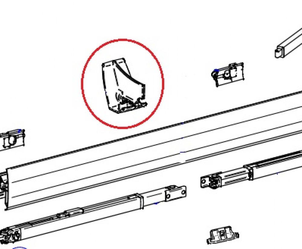 Thule Gliding Angle Lead Rail 8000