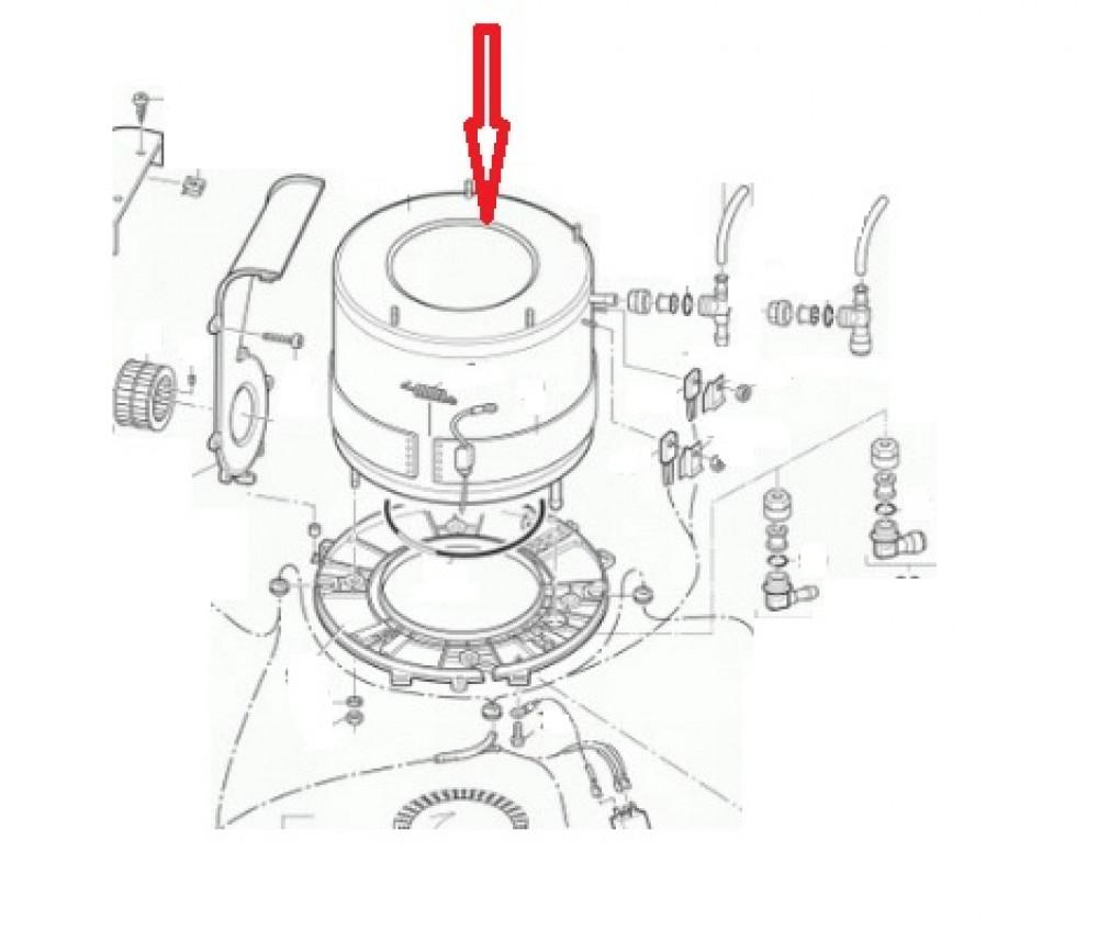 (101)Verwarming manchet. 230V.