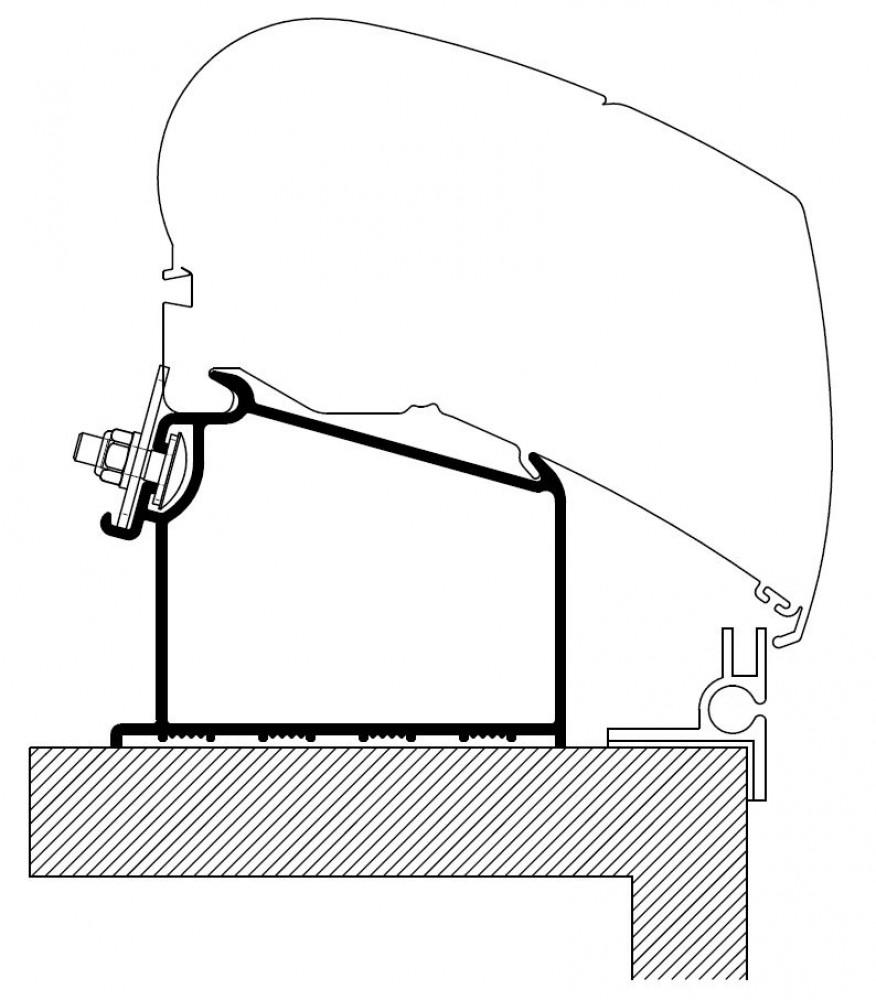 Thule Adria Caravan Roof Adapter >2015