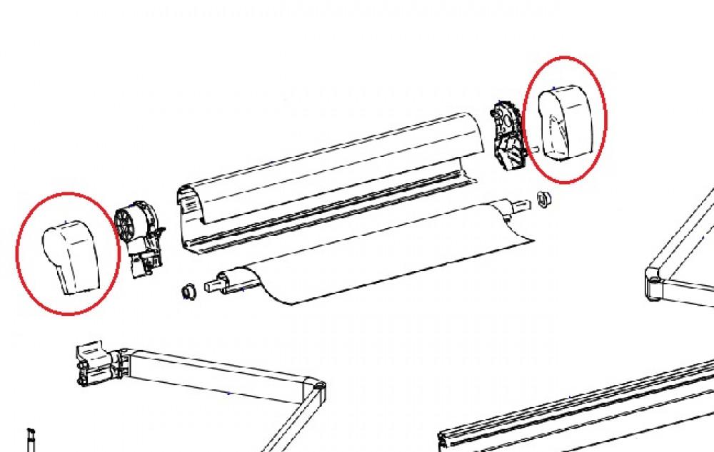 Thule Eindkap LH+RH 5102