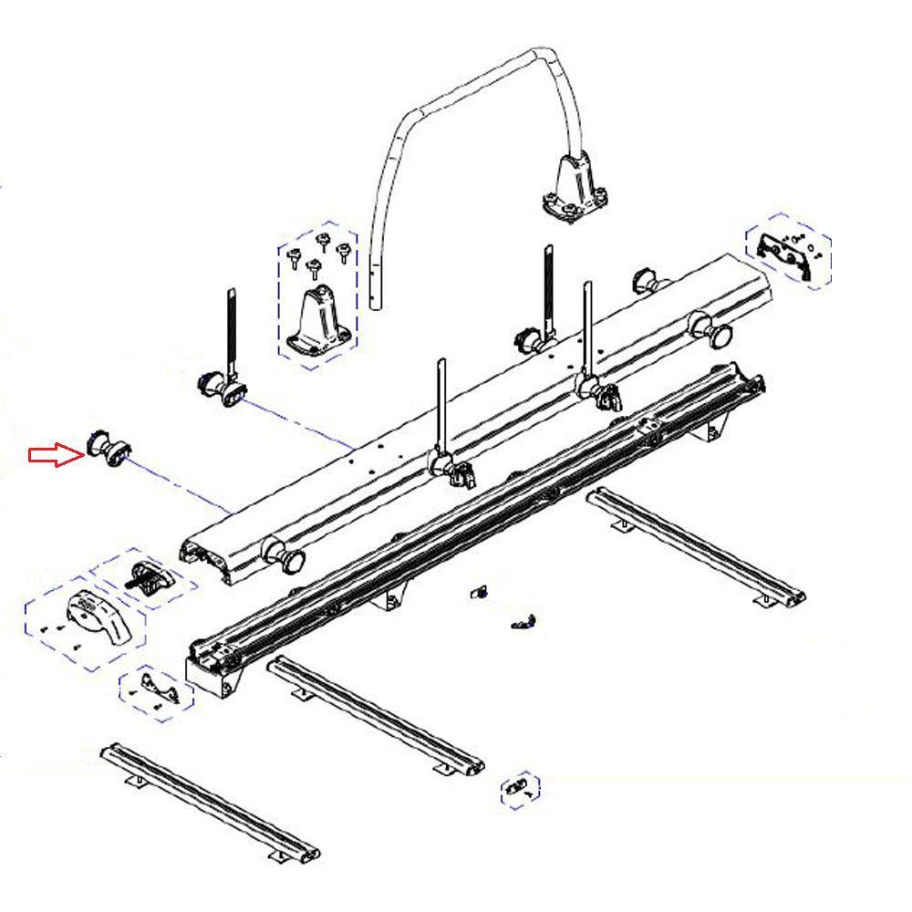 Thule VeloSlide Wheelholder Without Strap (1x)