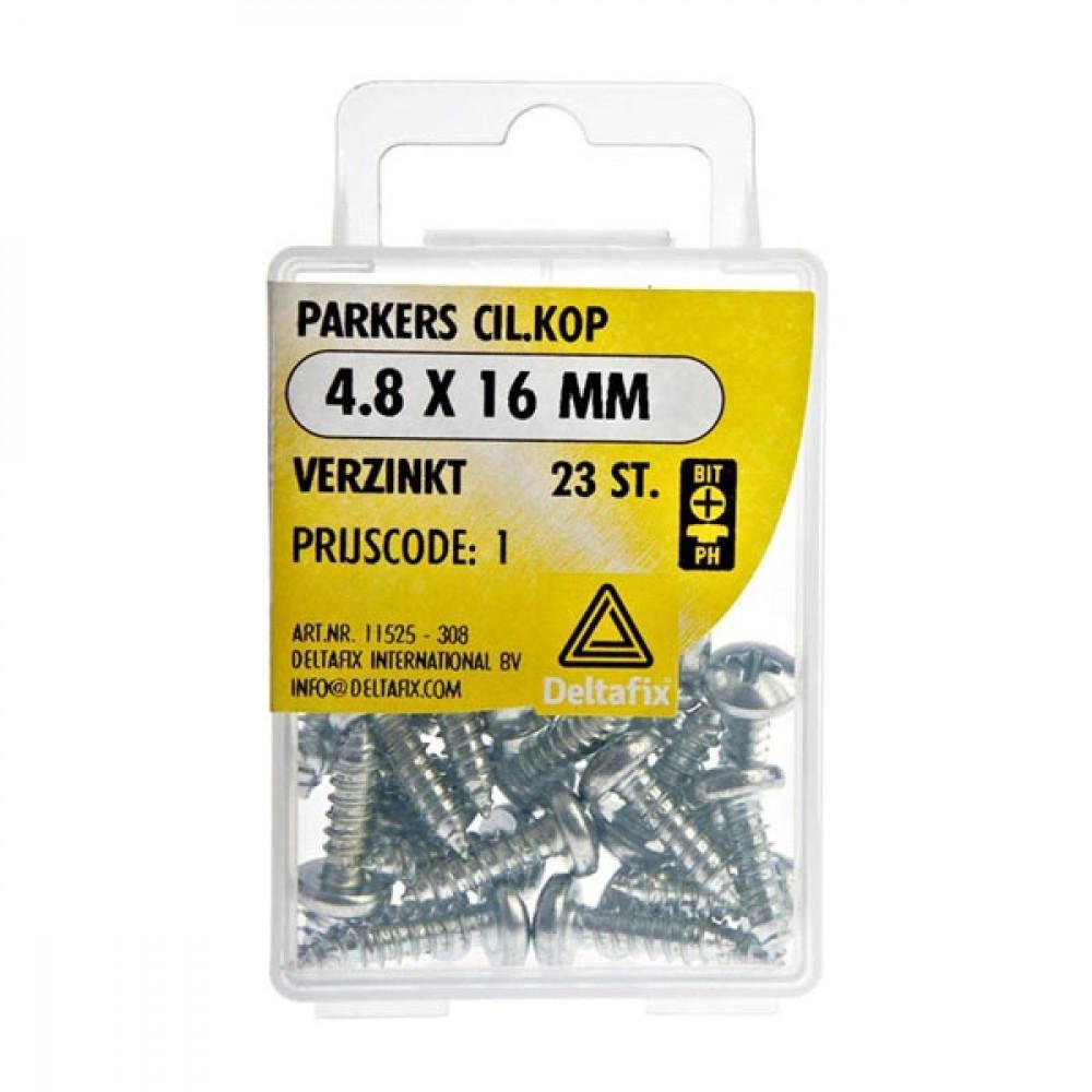 Deltafix Parker CK Verzinkt 4.8x16mm Set 23st