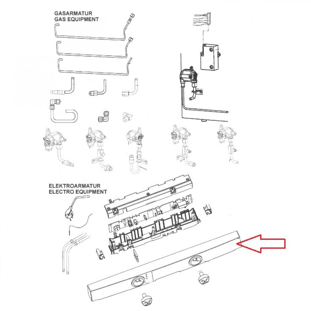 Dometic 7361L Bedieningspaneel Kunststof