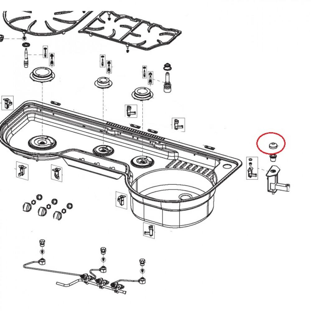 Dometic MO9323 Montageset Deksel (8 pcs)