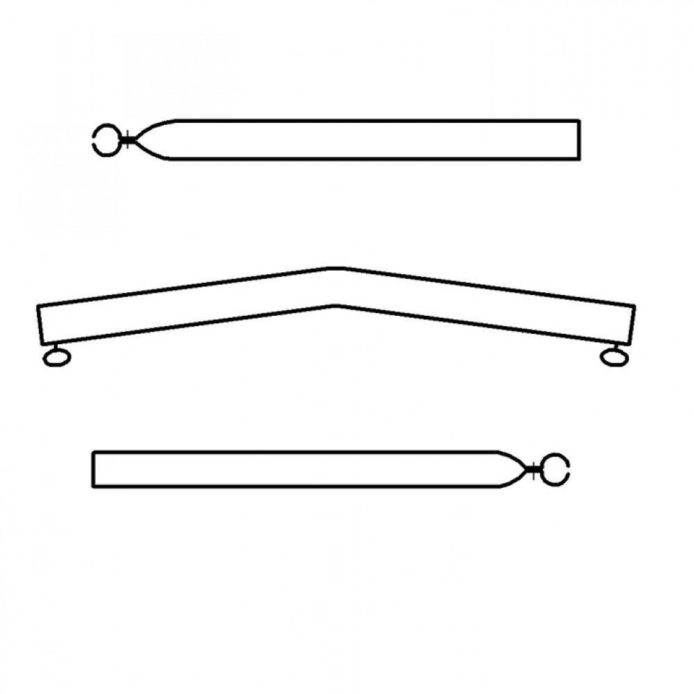 Campking Daksteun gebogen 22/19mm 170-250 Premium