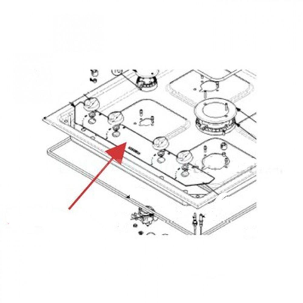 Display knoppen fornuis Linear hob