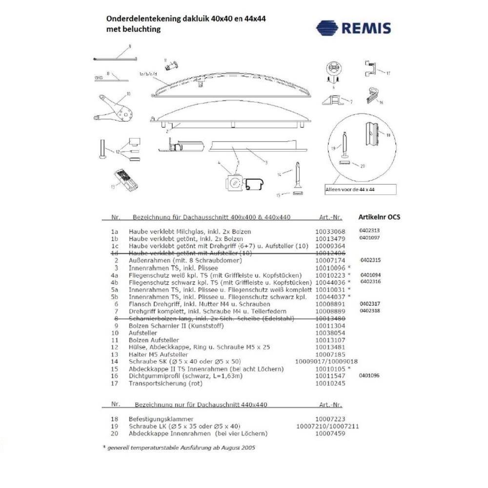 Remitop Vista Draaigreep compleet