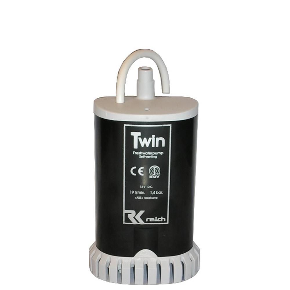 Reich Dompelpomp Twin met Ontluchting + Zeef 12V-19L