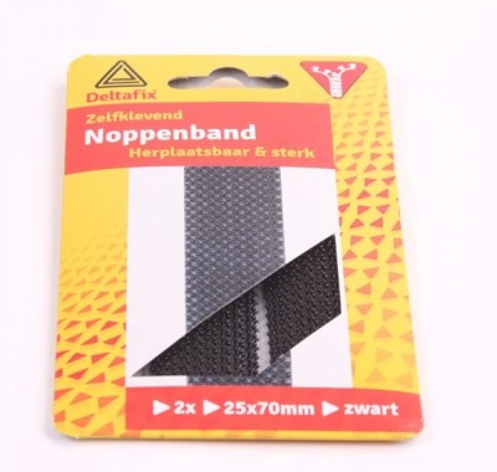 Deltafix Noppen strip 70x25mm Zwart Set 2st