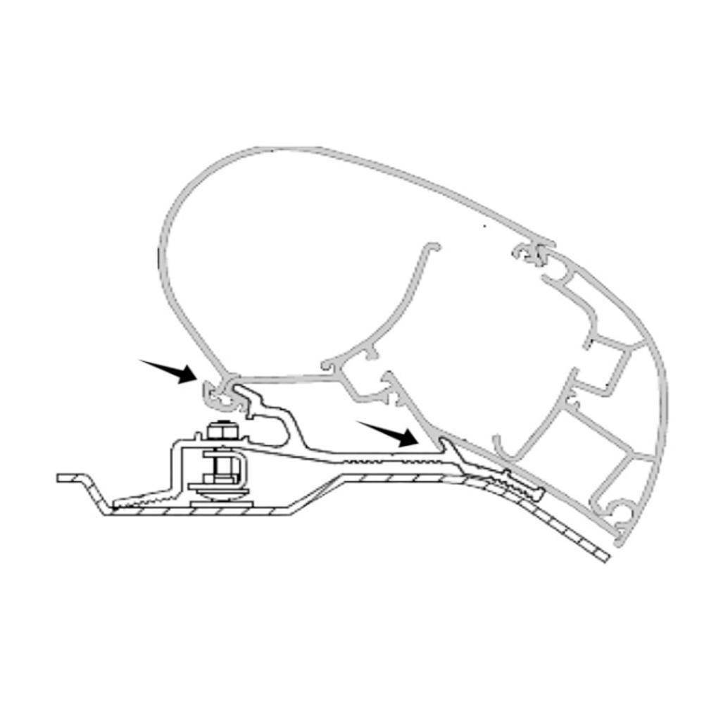 Dometic Ducato/Jumper/Boxer H2 Adapter 325