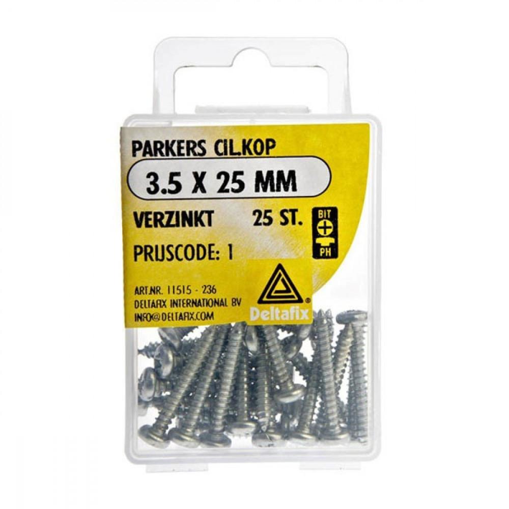 Parker CK Verzinkt 3.5x25mm Set 25st