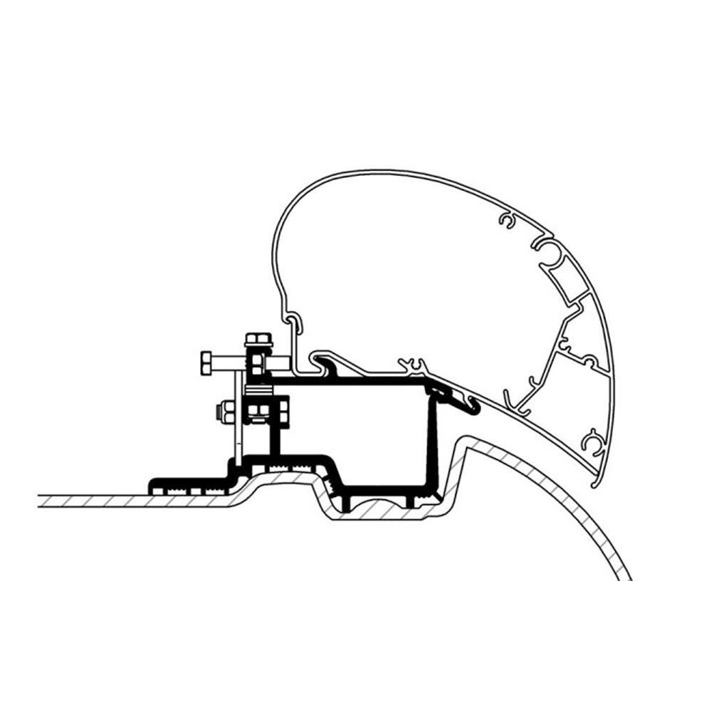 Thule Mercedes Sprinter >2007/VW Crafter Adapter 2007-2016