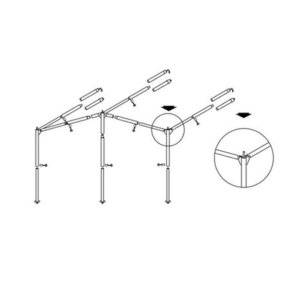 Luifelframe Ameland 25/22mm Premium