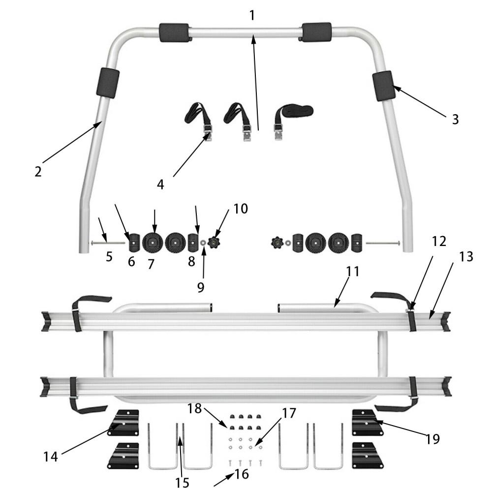 HTD Bindriem 35cm 4st