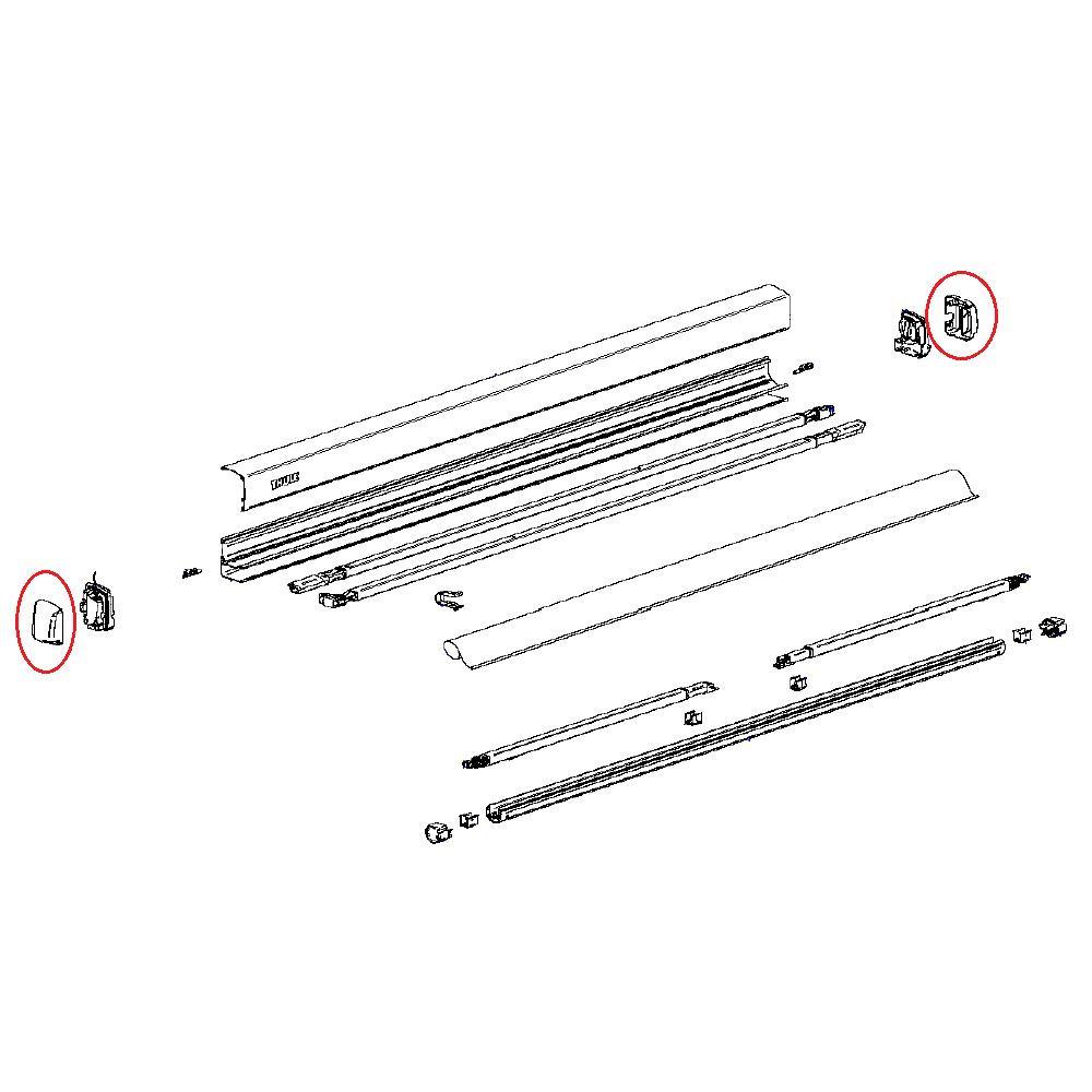 Thule Endcap Main Housing Bottom L+R 3200