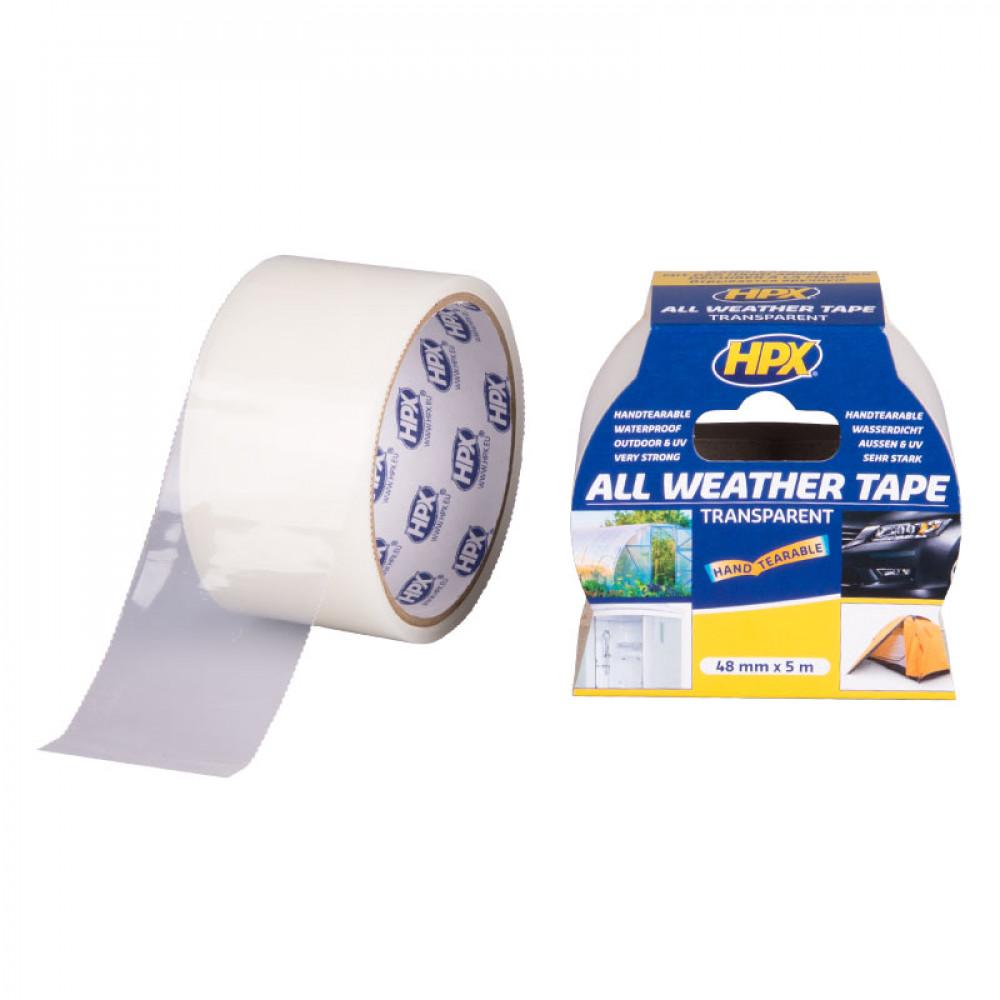 All Weather Tape Transparant 5m