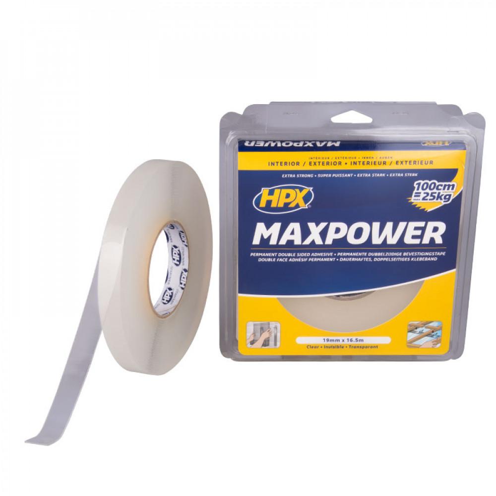 Max Power Bevestigingstape Transparant 16.5m