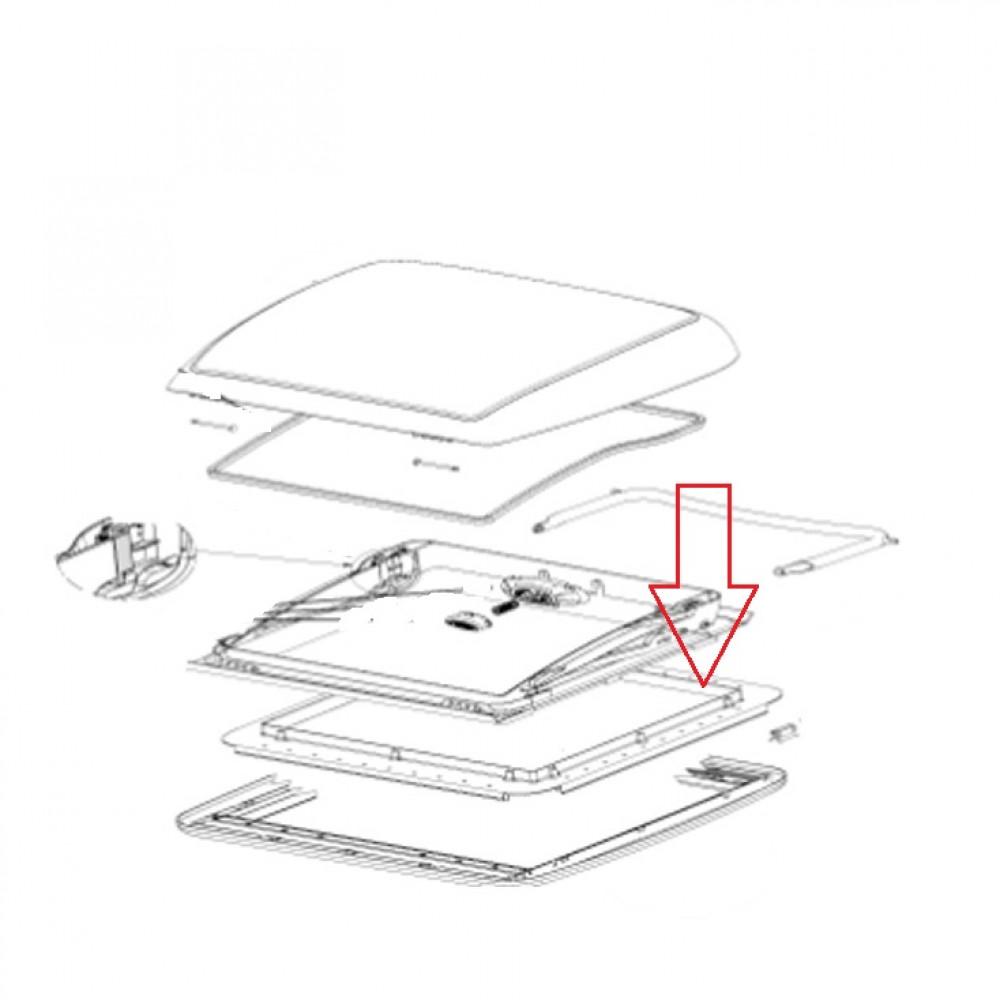 Dometic Mini Heki montagefr. 25-42 mm RAL9001