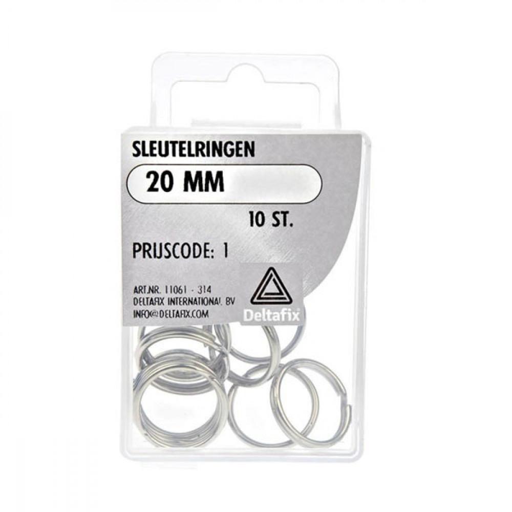 Deltafix Sleutelring 20mm Set 10st