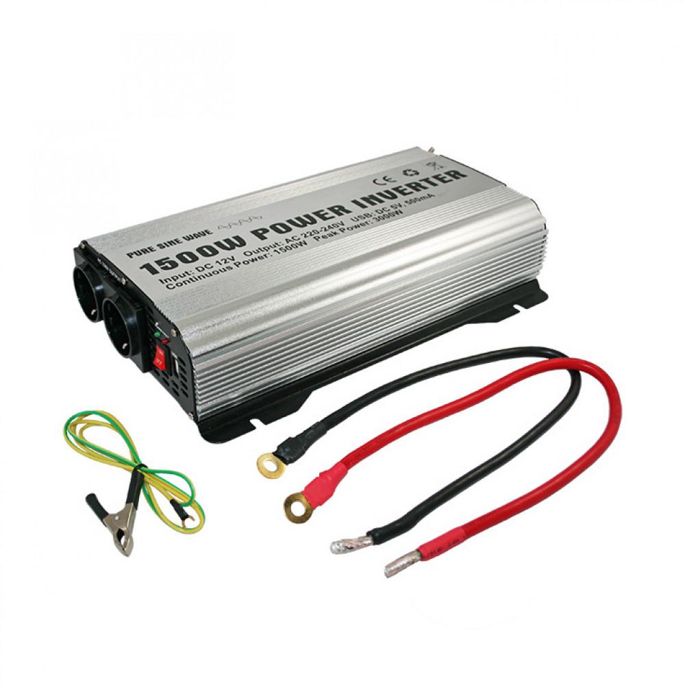 Pure Sinus Omvormer 1500W 12V-230V