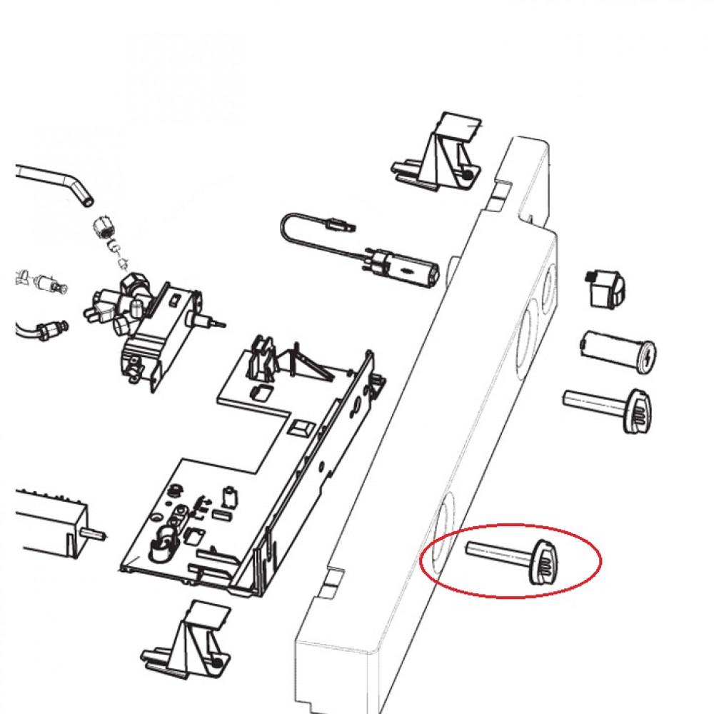 Dometic RMS8550 Draaiknop Keuzeschakelaar Zwart