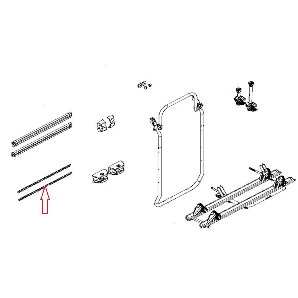 Thule Elite Van XT Bevestingsrail Afdekstrip 75cm