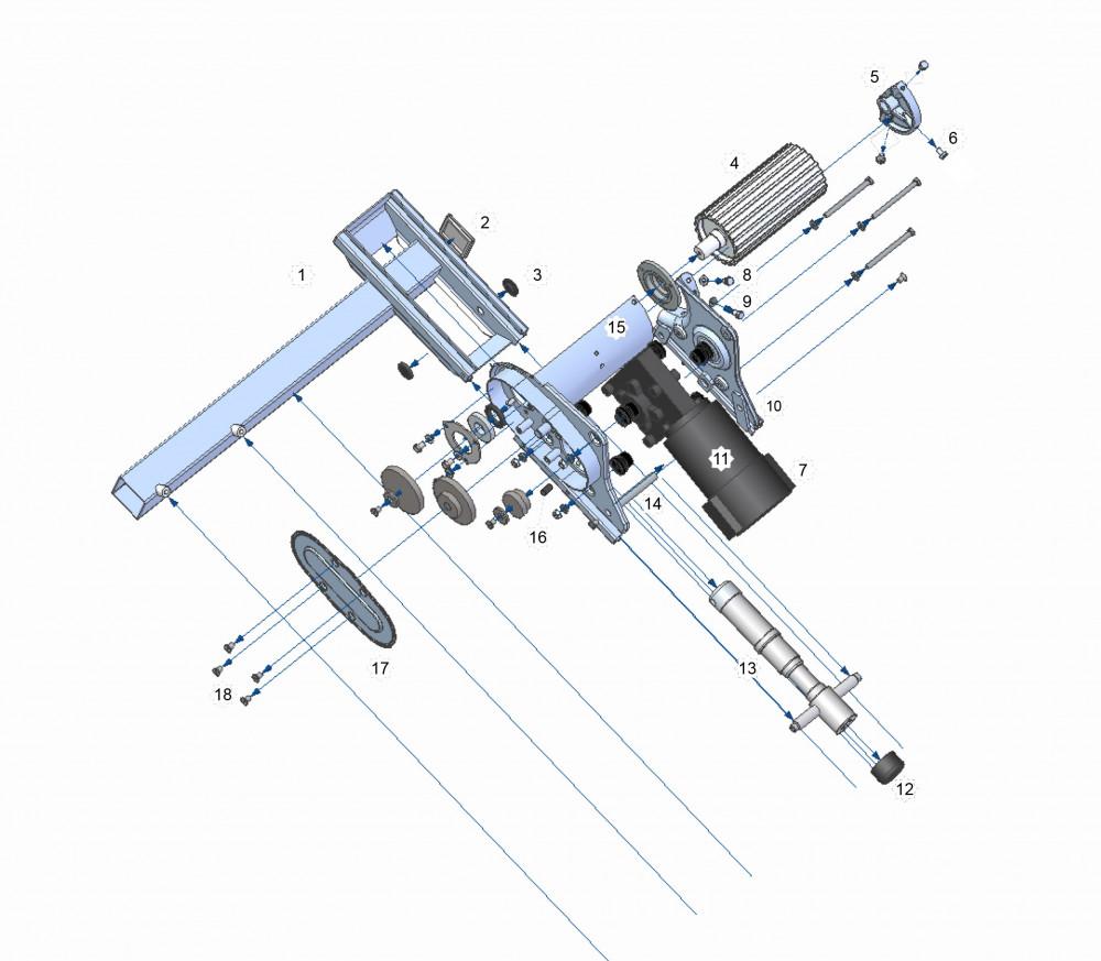 P1 Geleideframe LV/RA 201210NE01R (niet afgebeeld)