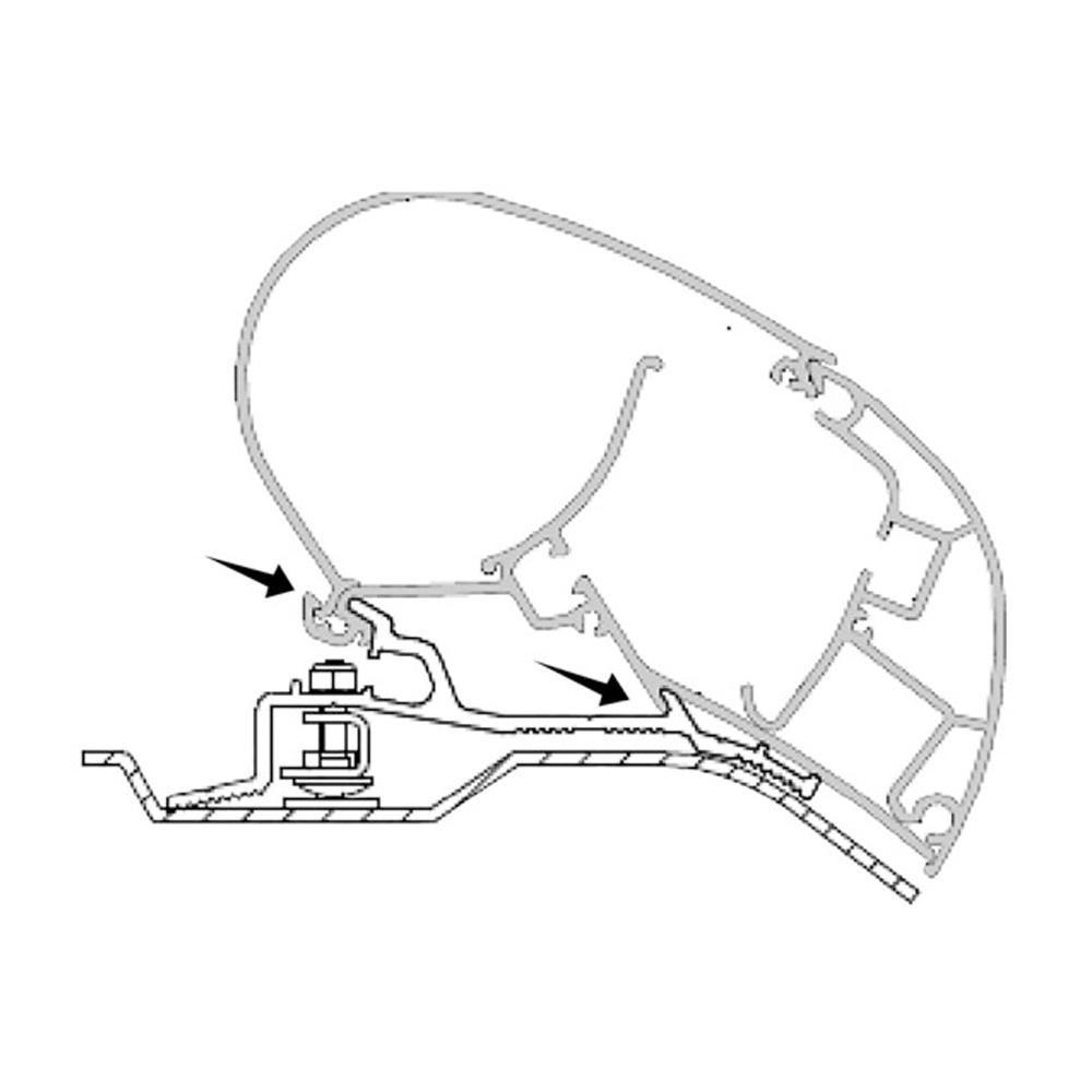 Dometic Ducato/Jumper/Boxer H2 Adapter