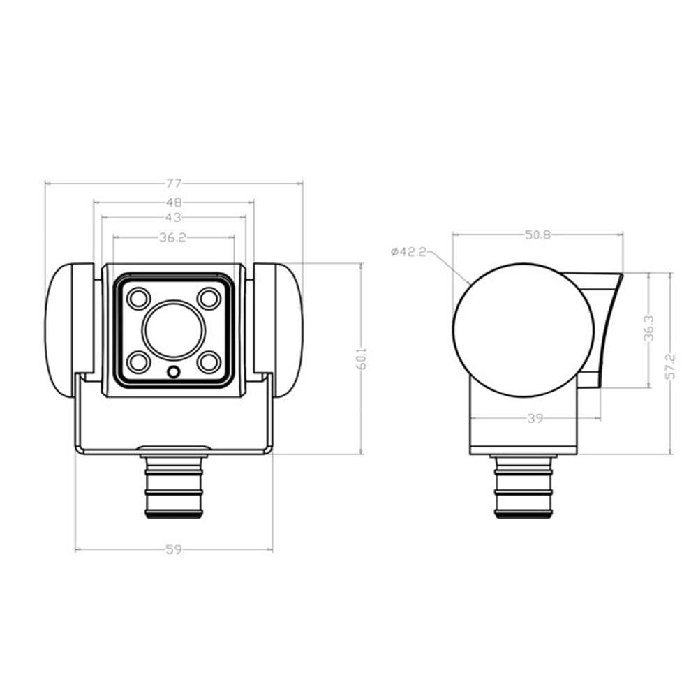 Dometic PerfectView CAM 45 Achteruitrijcamera Zilver