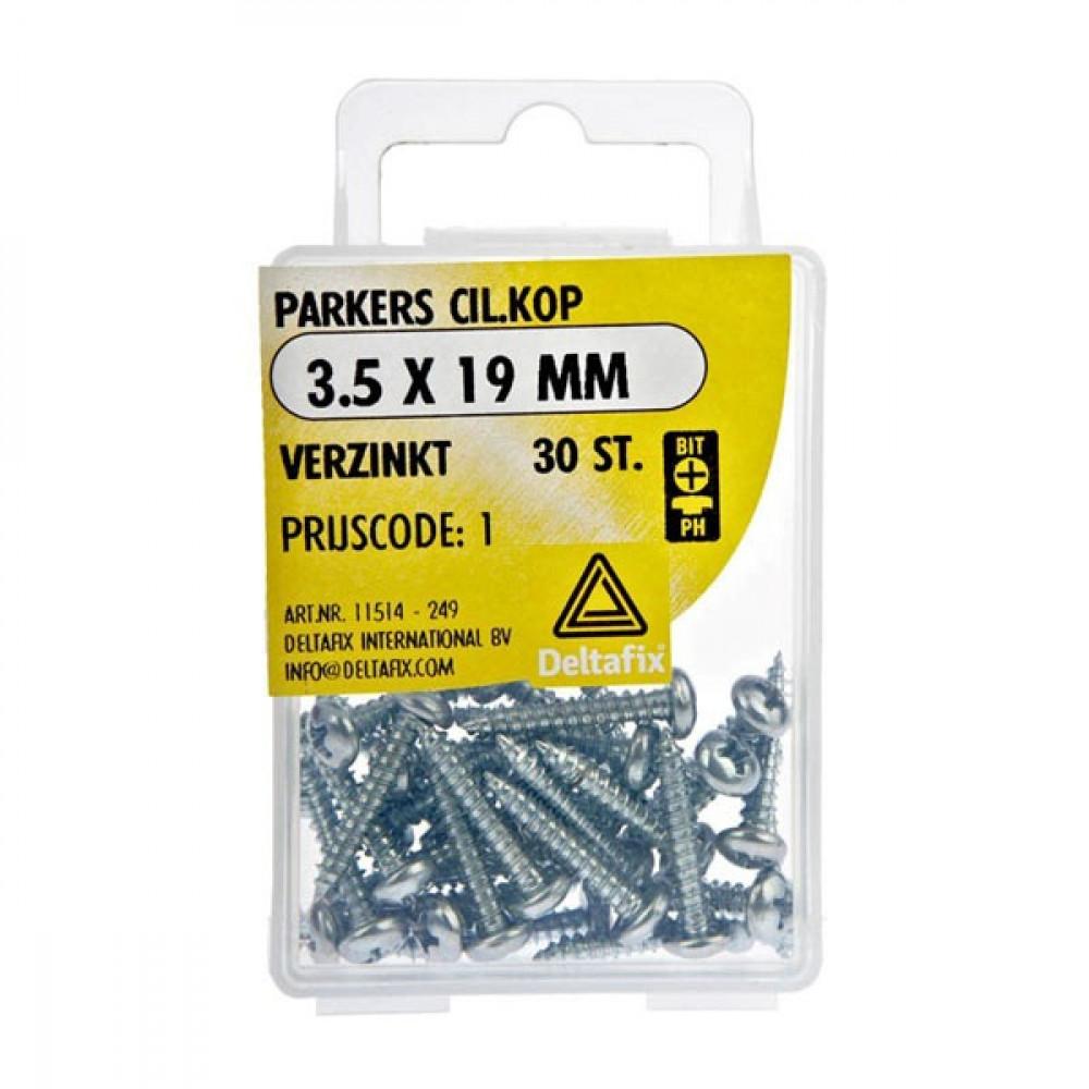 Parker CK Verzinkt 3.5x19mm Set 30st