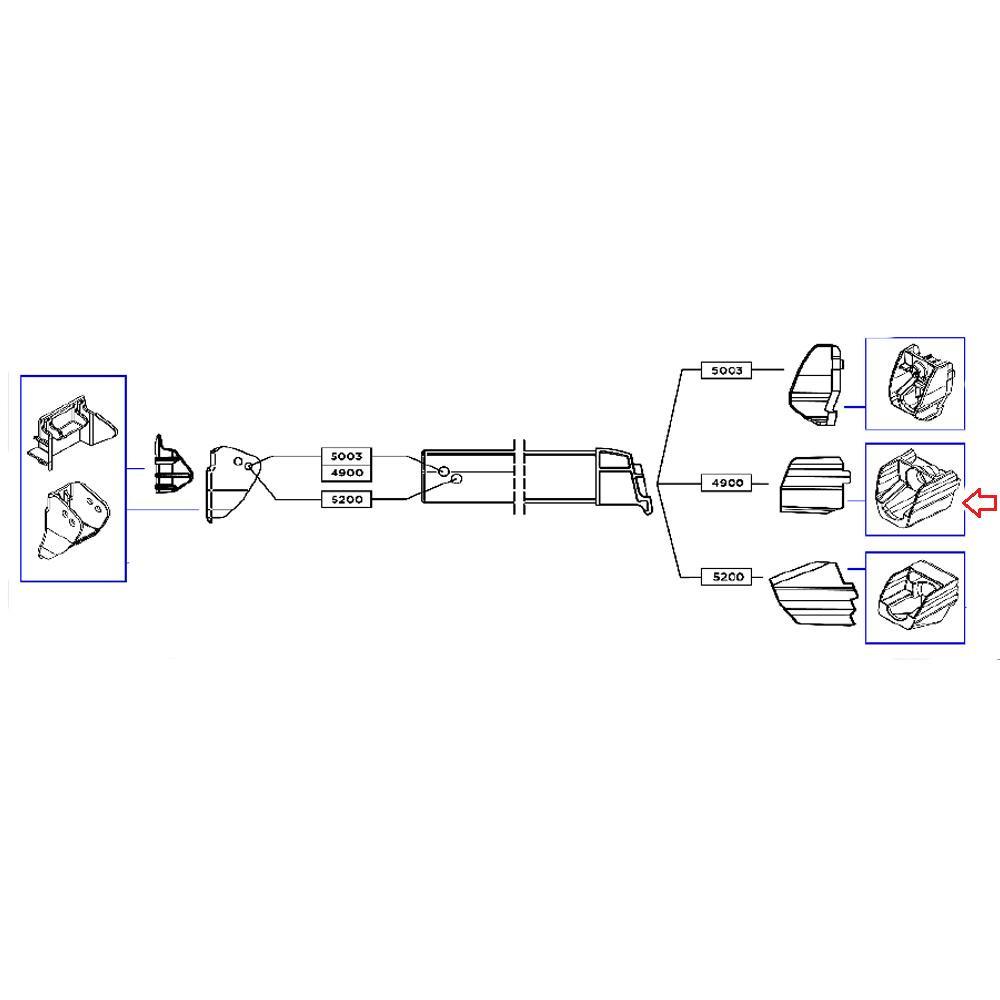 Thule insert lead rail 4900