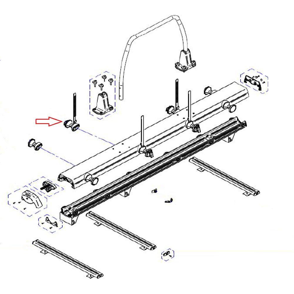 Thule VeloSlide Wheelholder With Strap (1x)