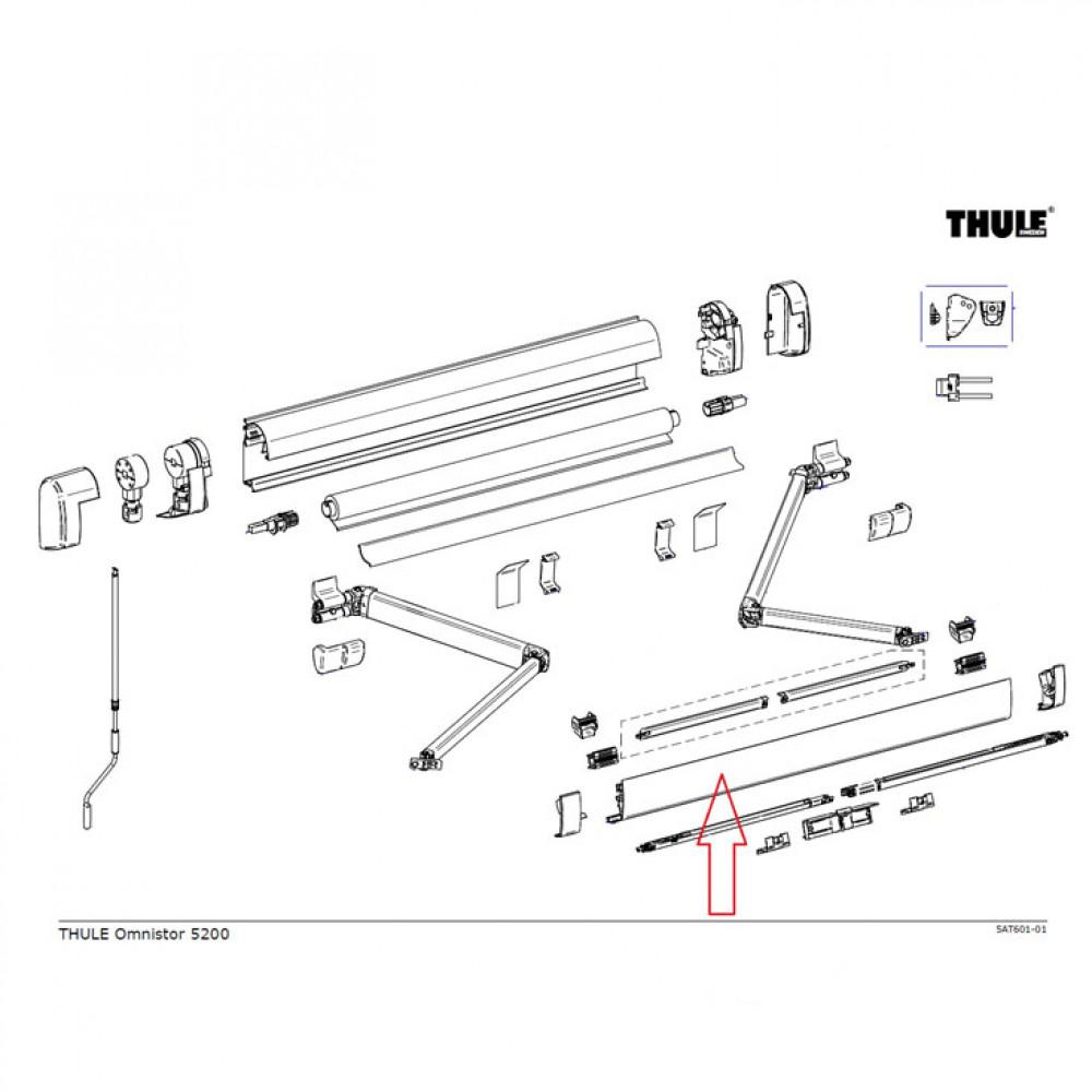 Thule Lead Rail 5200 2.60 Wit