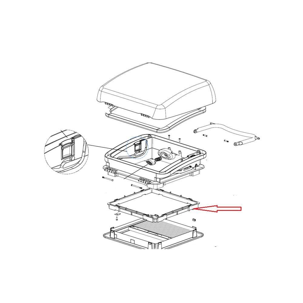 Dometic Micro Heki Binnenkader 23-42mm Compleet