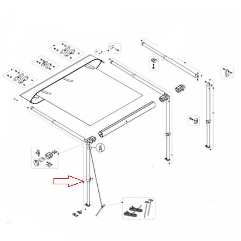 Fiamma Staander CaravanStore XL Links 350-550