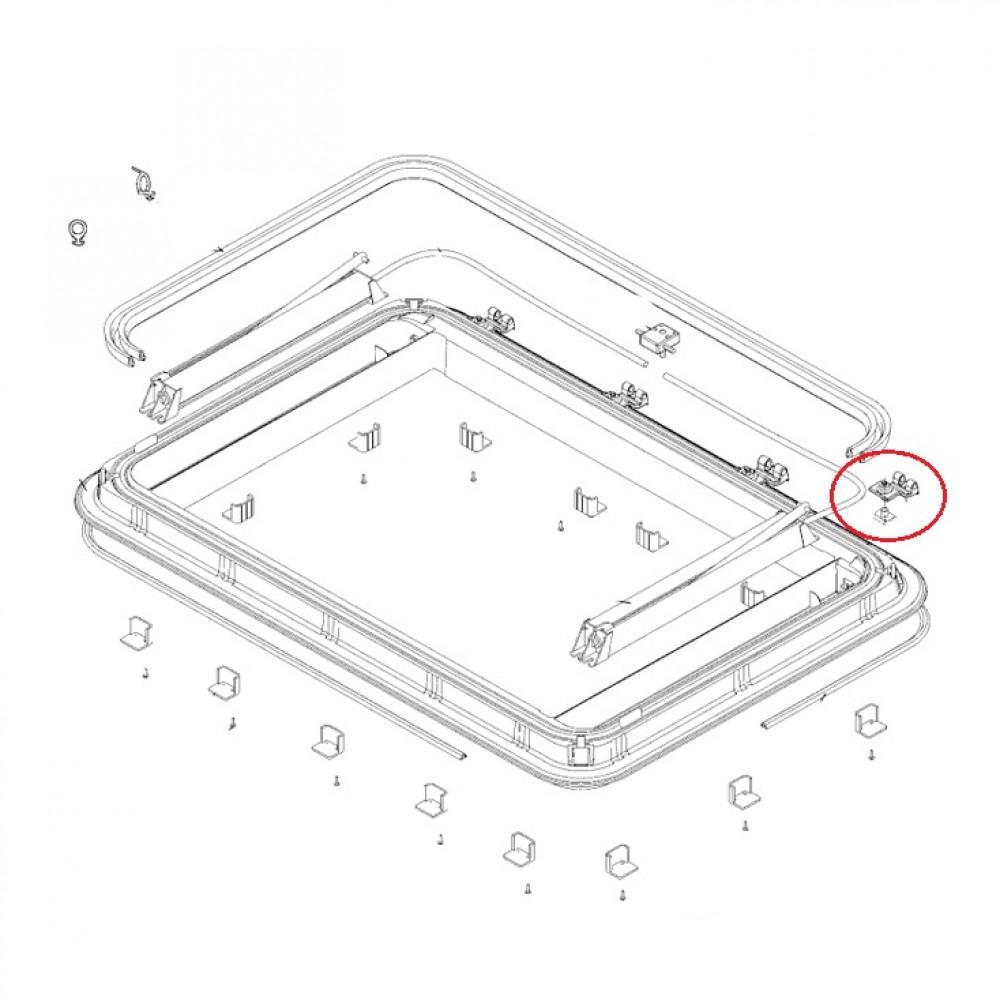 Dometic Heki 3 Scharniervergrendeling