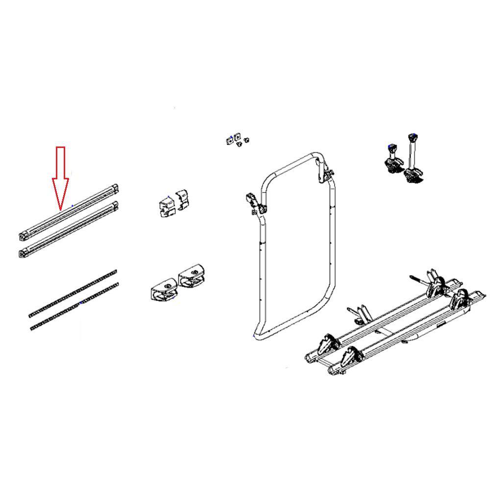 Thule Elite Van XT Bevestingsrail Boven + Onder