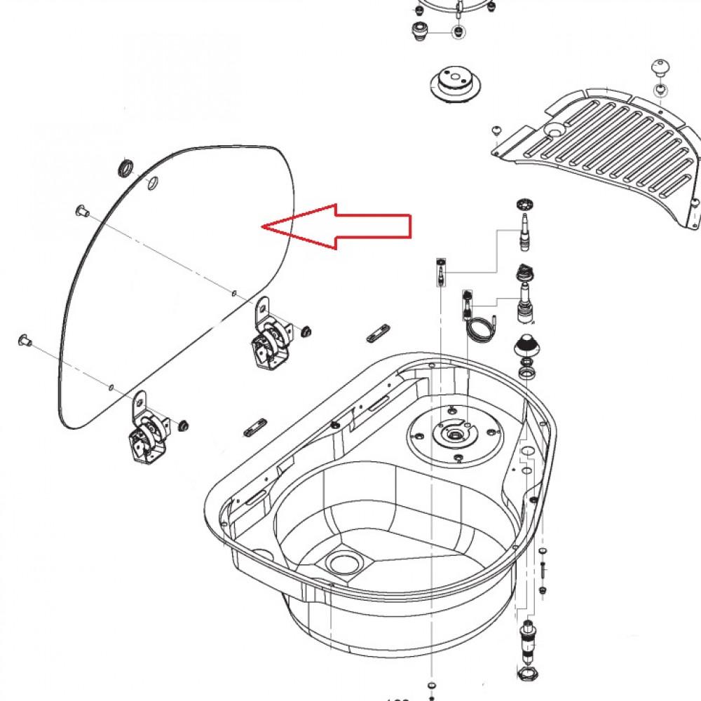 Dometic PI8802 Glasdeksel Band Links