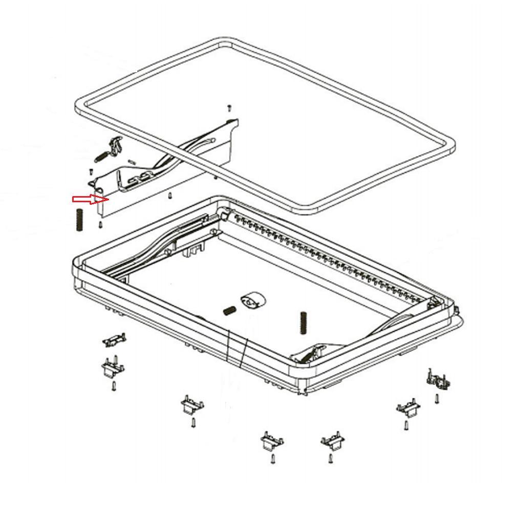 Dometic Midi Heki Afdekking Beugelaandrijving L+R