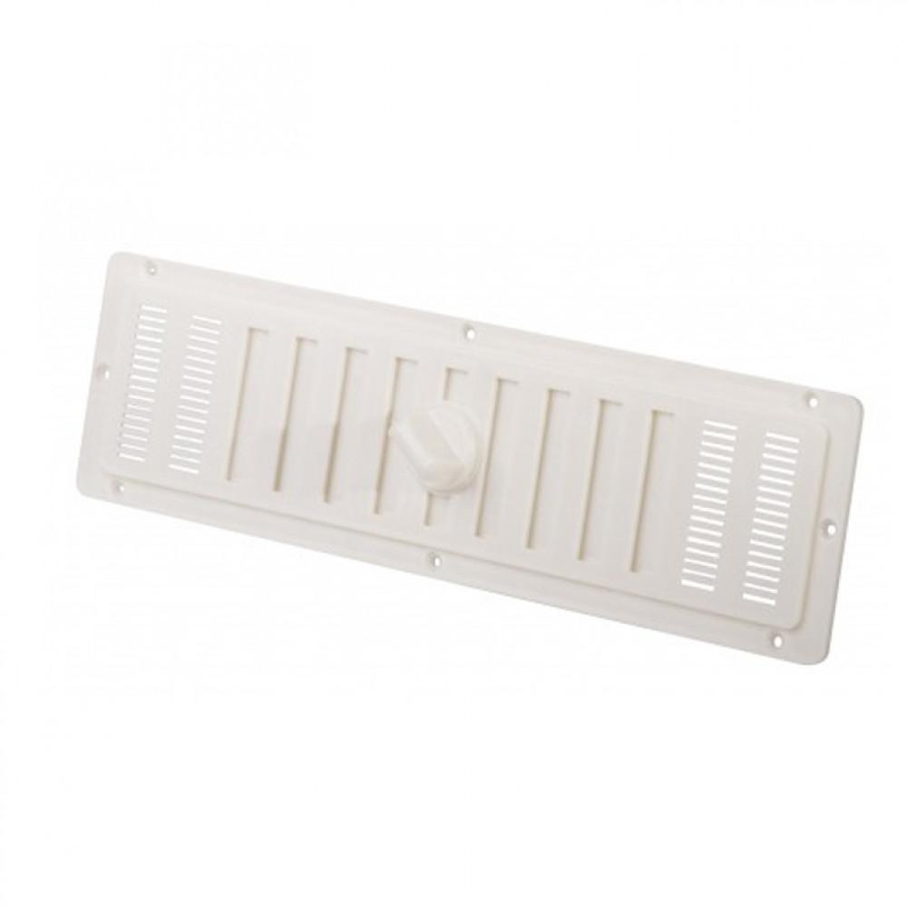 Ventilatierooster met Gaas Wit 25x7cm