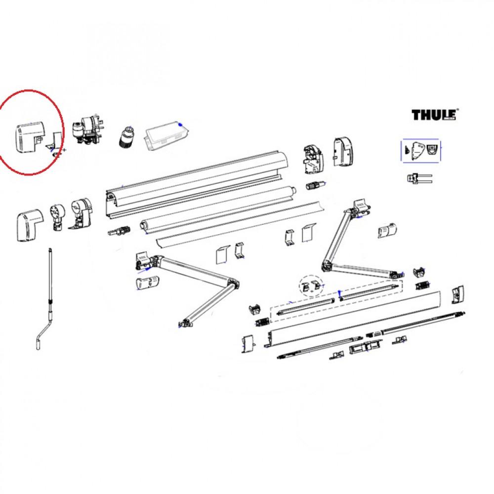 Thule Main Housing 5200 12V Eindkapset Geanodiseerd