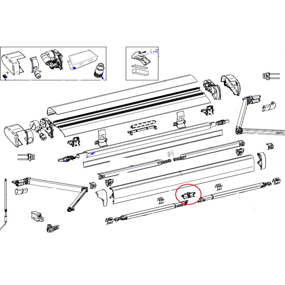 Thule 6300 Central Clamp Support Arm