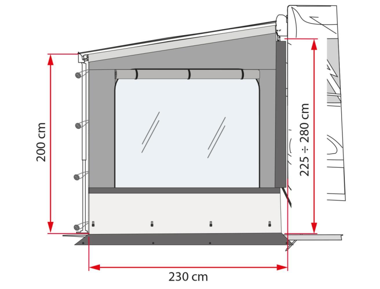 Fiamma Side W Pro Shade F45/F80 Links