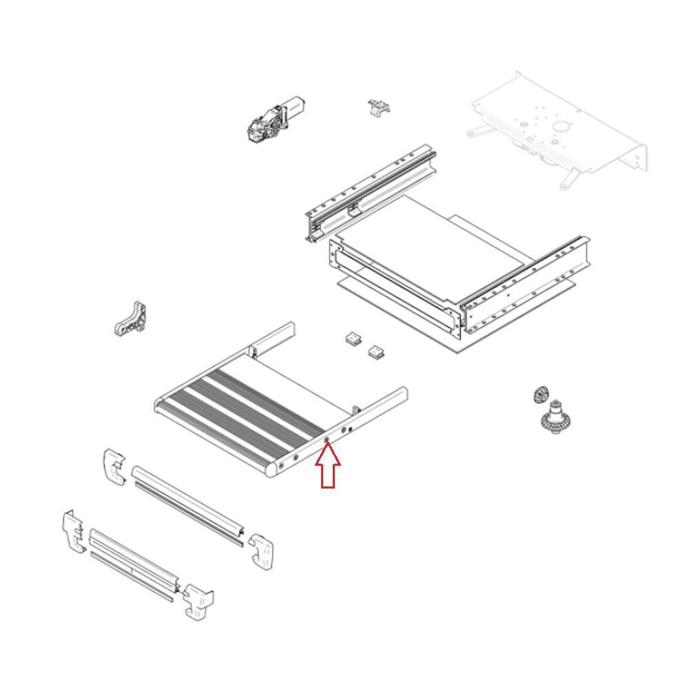 Thule Slide-Out 550 Footboard Compleet 2012