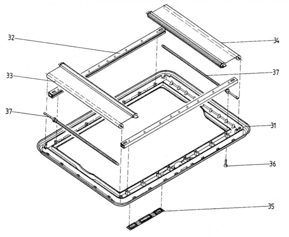 Dometic Heki 1 Verduisteringsrollo