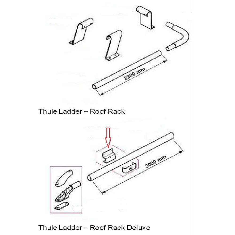 Thule Ladder Roof Rack Bevestigingsbeugel