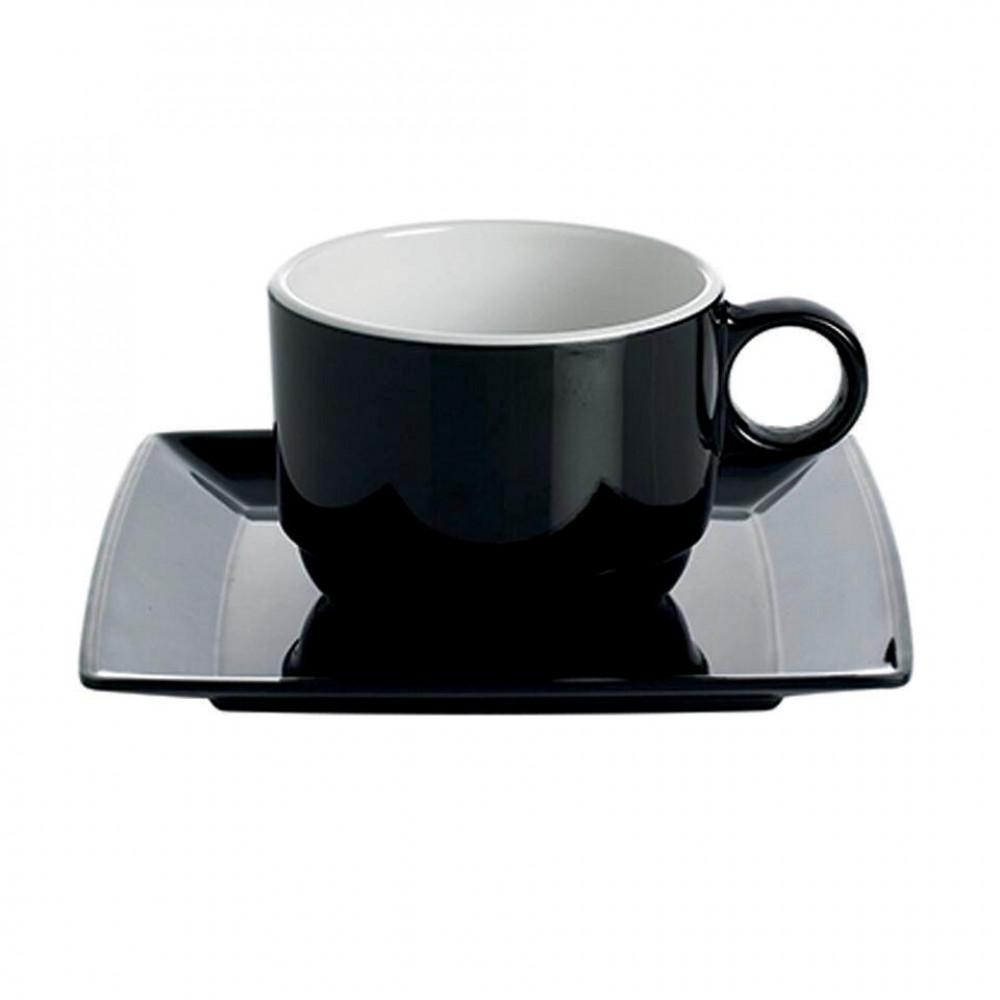 Gimex Quadrato Zwart Kop & Schotel 2st